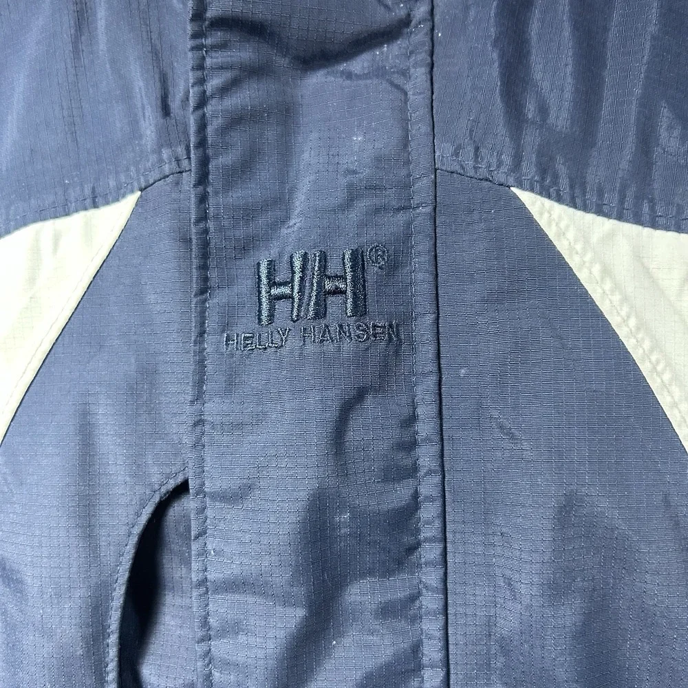 Helly Hansen Men M Parka Jacket Hooded Helly Tech 3 Waterproof‎ Navy